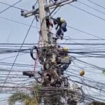 Lineman nga may ginakay-o sa linya sang kuryente sa Pavia nakuryente