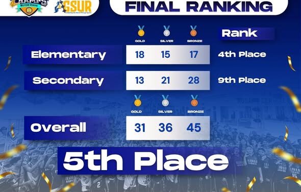 Region 6, Rank 5 sa Palarong Pambansa 2026