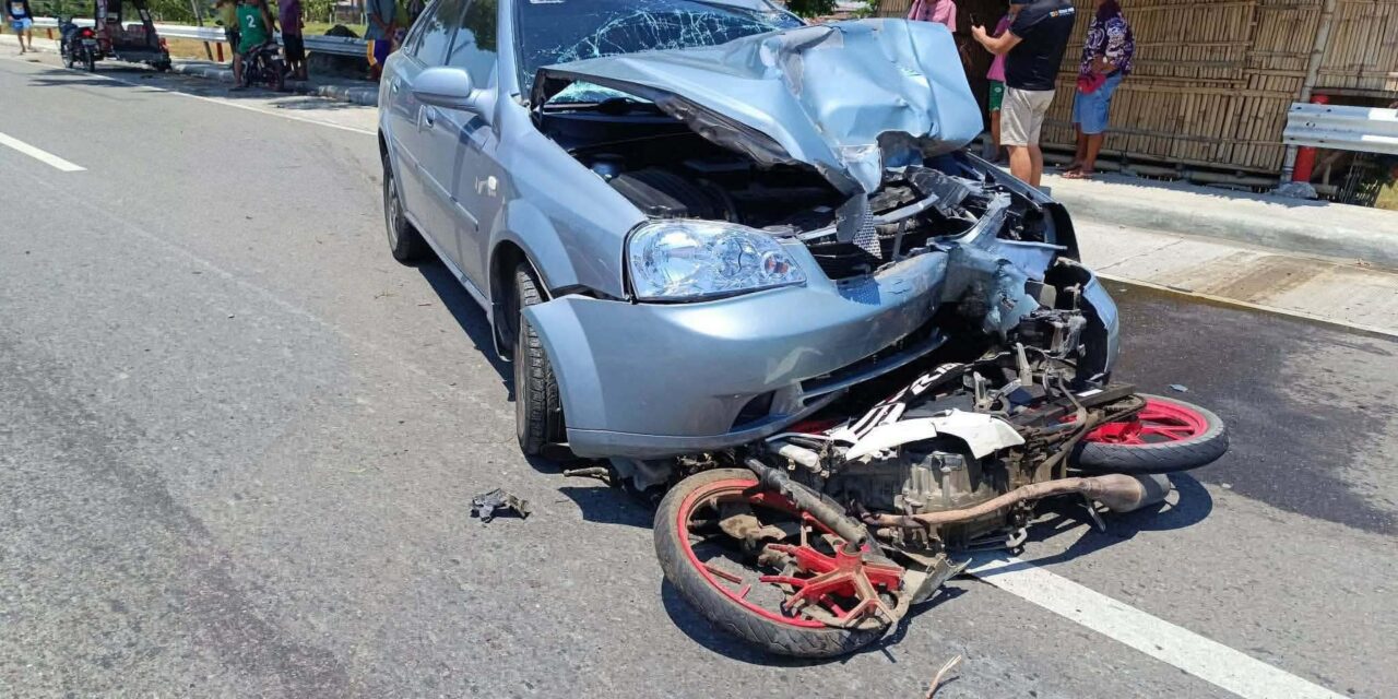Driver sang motorsiklo patay sang nabungguan sang awto sa Tigbauan