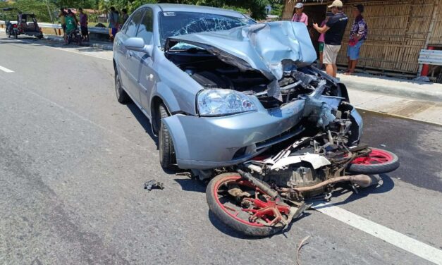 Driver sang motorsiklo patay sang nabungguan sang awto sa Tigbauan