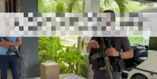 5 gin-custody sang Carles police makaligad nagpakita-kita sang long firearms sa resort sa Sicogon Island