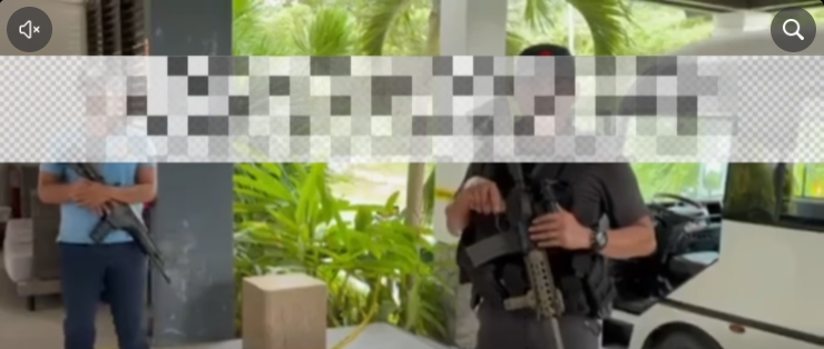 5 gin-custody sang Carles police makaligad nagpakita-kita sang long firearms sa resort sa Sicogon Island