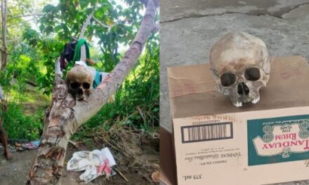 Bagul sang tawo nga nakutkutan sa Brgy. Agutayan, Sta Barbara temporaryo nga ginbutang sa punerarya