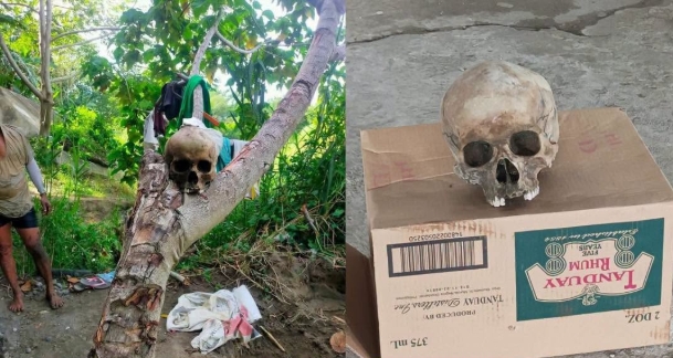 Bagul sang tawo nga nakutkutan sa Brgy. Agutayan, Sta Barbara temporaryo nga ginbutang sa punerarya