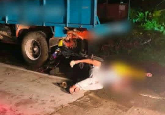 Driver kag backrider sang motorsiklo patay sang nakabunggo sa naga-park nga truck sa Calinog
