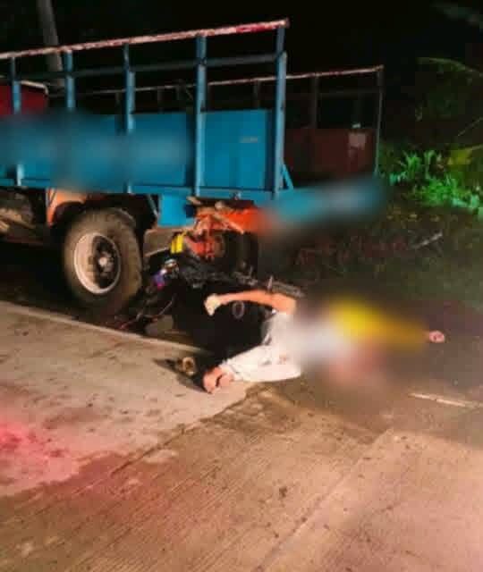 Driver kag backrider sang motorsiklo patay sang nakabunggo sa naga-park nga truck sa Calinog