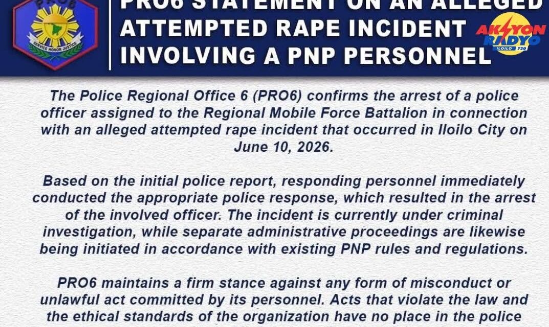 Police Patrolman ginreklamo sa tuyo nga pagpanghimulos sa empleyada sang pension house sa City Proper