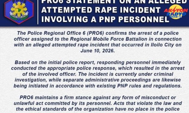 Police Patrolman ginreklamo sa tuyo nga pagpanghimulos sa empleyada sang pension house sa City Proper