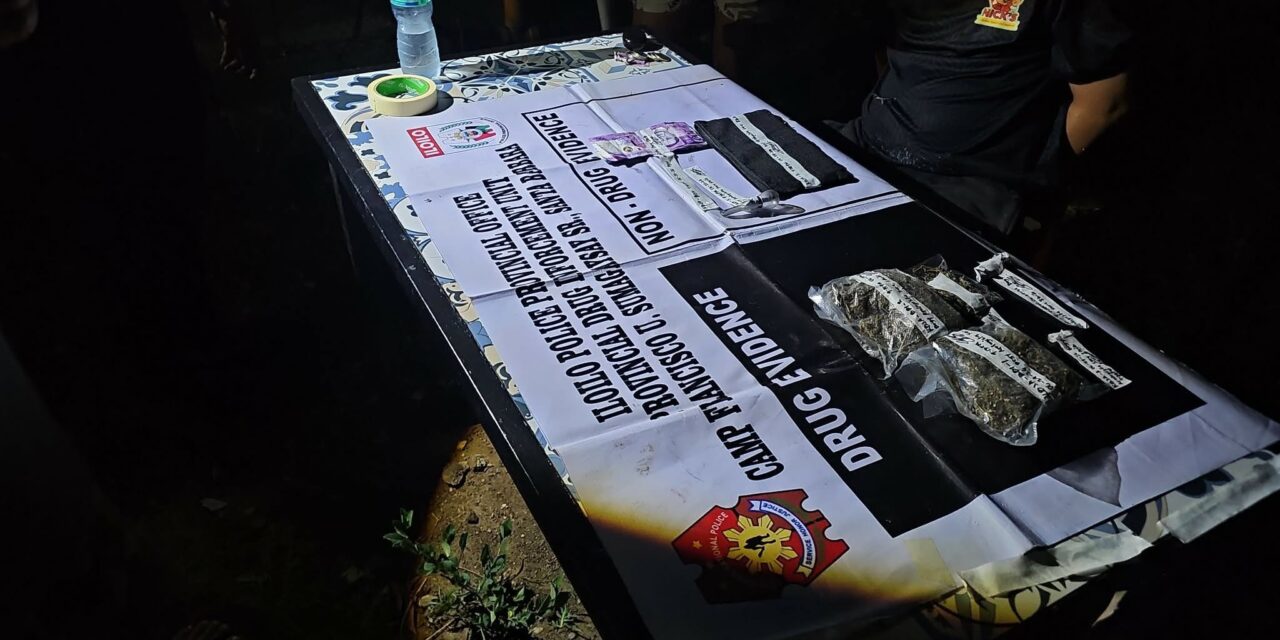 Suspected high grade dried Marijuana, suspected shabu nakumpiskar sa Brgy Apologista, Sara