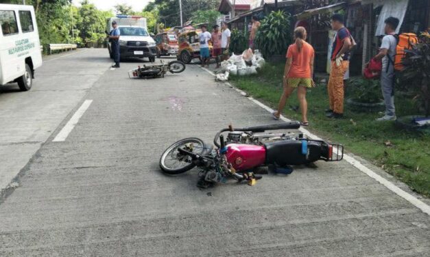 Driver sang motorsiklo patay sang naglapaw sa karsada kag nakabunggo sa stockpile sa Maasin; motorsiklo nagtabog kag naigo ang isa pa ka motorsiklo