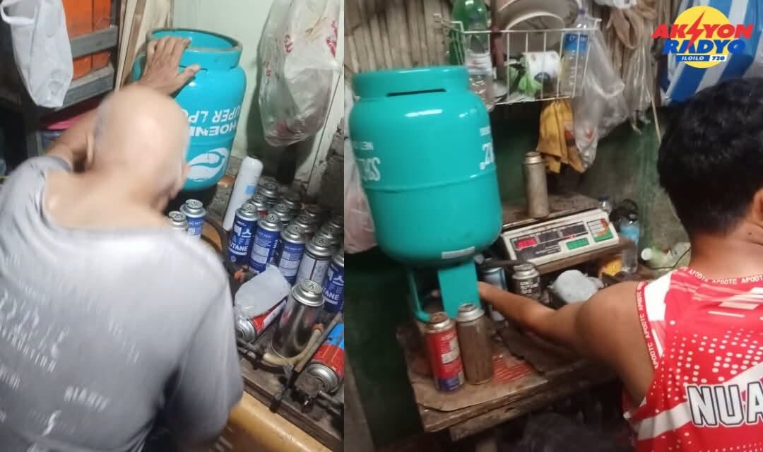 3 arestado sang gin-operate sang CIDG ang illegal refilling station sang butane canisters sa Tabuc Suba, Jaro