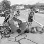 Tricycle nagbaliskad sang nabungguan sang awto sa Brgy. Batiti, Concepcion