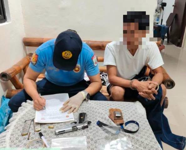 Pusil kag mga bala nakumpiskar sa pag-implementar sang search warrant sa Leganes