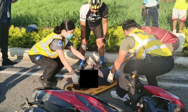 Driver patay sang napilpilan sang iya motorsiklo nga nalasakan sang jeep sa Pavia