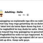 Concerned citizen ginapa-aligmat ang mga naga-jogging sa esplanade sa Brgy. Nabitasan, La Paz sa ginpahayag 2 ka “makaduluda” nga lalaki
