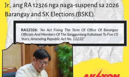 Pag-postpone sang November 2, 2026 Barangay & SK elections pirmado na ni President Ferdinand Marcos, Jr.