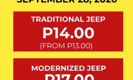 Masaka ang plete; P14 na ang minimum sa traditional, P17 sa modernized jeepneys