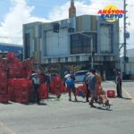 Kinaha sang empty bottles sang softdrinks nagkalabuka sang nahulog sa delivery truck sa Diversion Road, San Rafael, Mandurriao