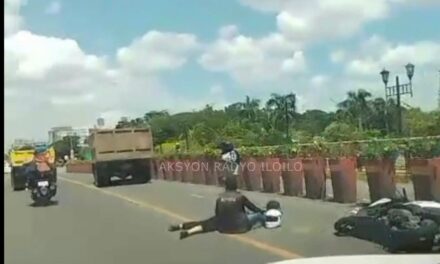 Asawa patay, bana pilason sang nalasakan sang truck sa Diversion Bridge, Mandurriao
