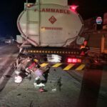 Driver sang motorsiklo patay sang nakabunggo sa naga-park nga fuel tanker sa San Miguel