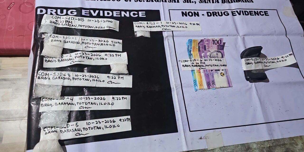 Masobra ₱1 million nga balor sang suspected shabu na-recover sa drug buy bust operation sa Pototan